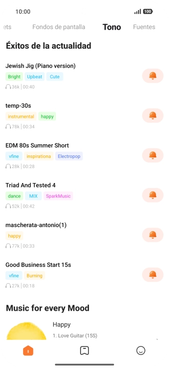 Desliza el dedo hacia la derecha desde la parte izquierda de la pantalla.