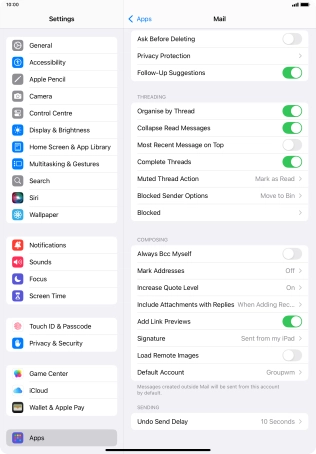 Press Default Account.