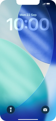 Press and hold anywhere on the lock screen.