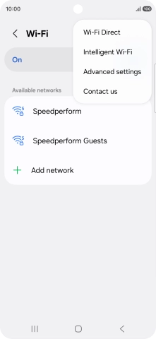 Press Intelligent Wi-Fi.