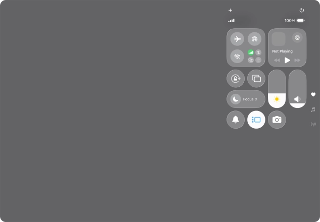 Press anywhere on the screen.