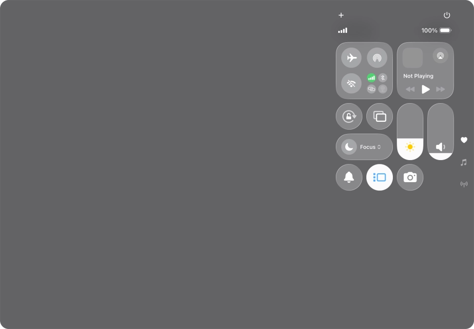 Press anywhere on the screen.