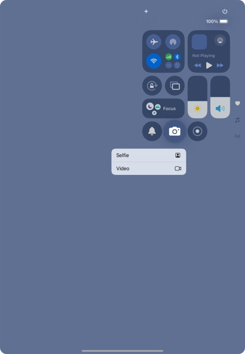Press and hold the required function to see more actions.