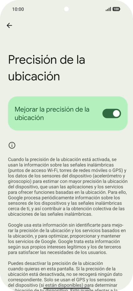 Si pulsas el indicador junto a 