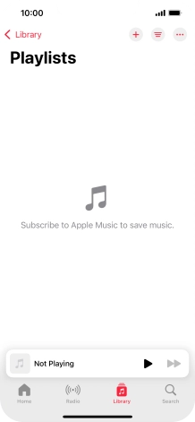 Press the new playlist icon.