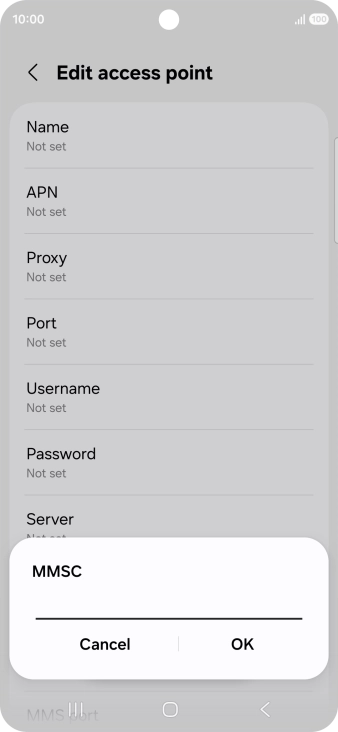 Key in http://mms.vodafone.co.uk/servlets/mms and press OK.