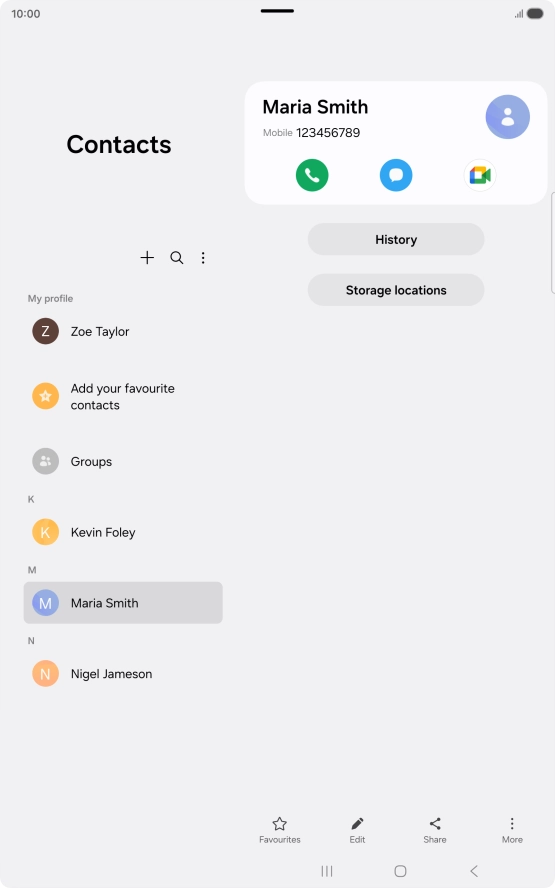 Press the Home key to return to the home screen.