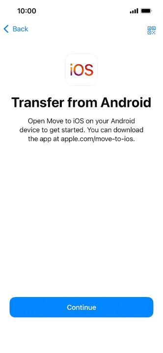 To transfer content to your phone, you need to install the app 