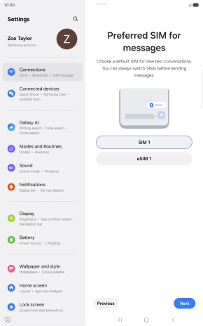 Press the required price plan.