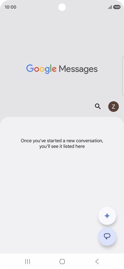 Press the profile icon.