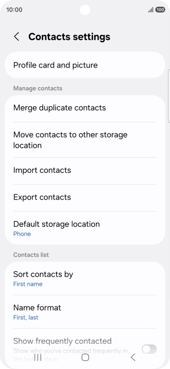Press Import contacts.