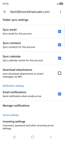 Press the field next to 