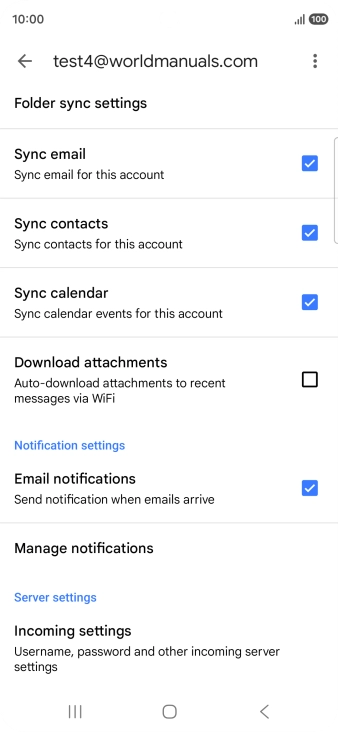 Press the field next to 