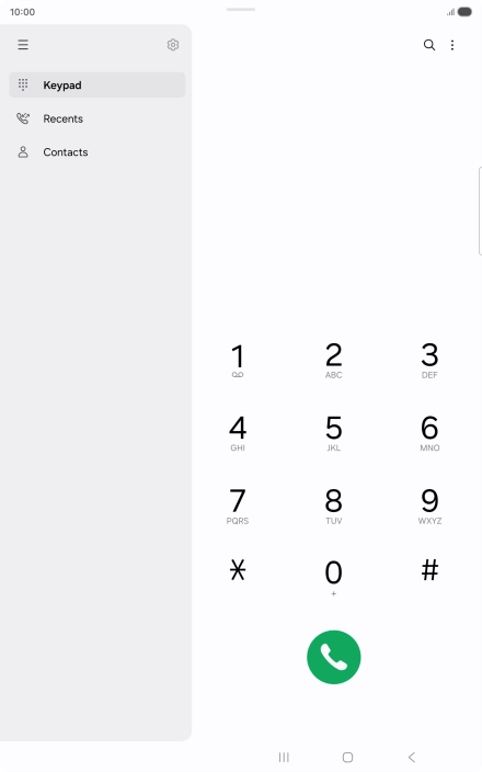 Press the settings icon.
