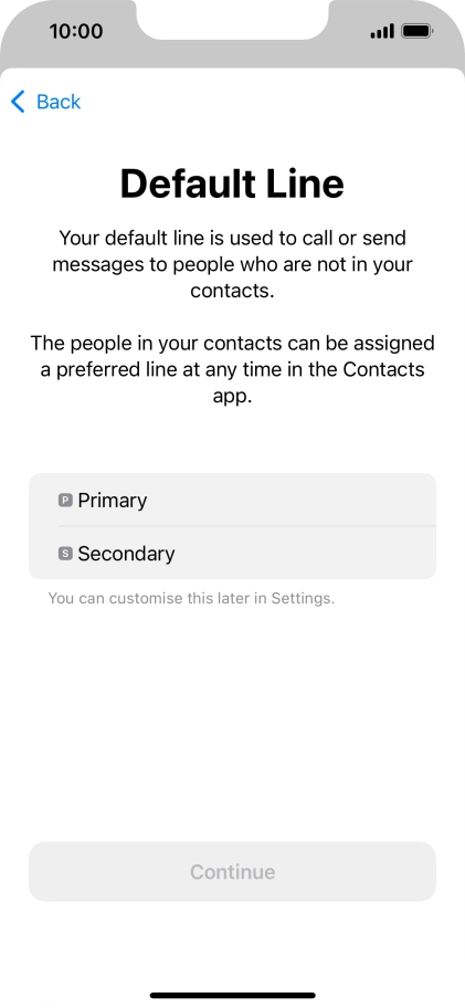 Press the required price plan.