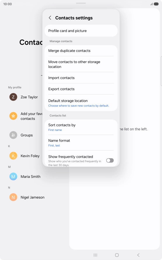 Press Merge duplicate contacts.