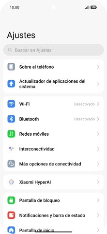 Pulsa Redes móviles.