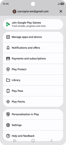 Press Manage apps and device.