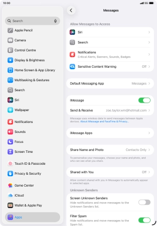 Slide your finger upwards starting from the bottom of the screen to return to the home screen.