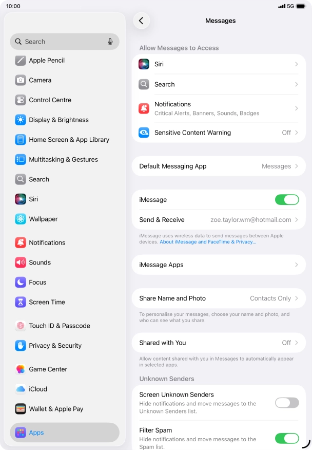 Slide your finger upwards starting from the bottom of the screen to return to the home screen.