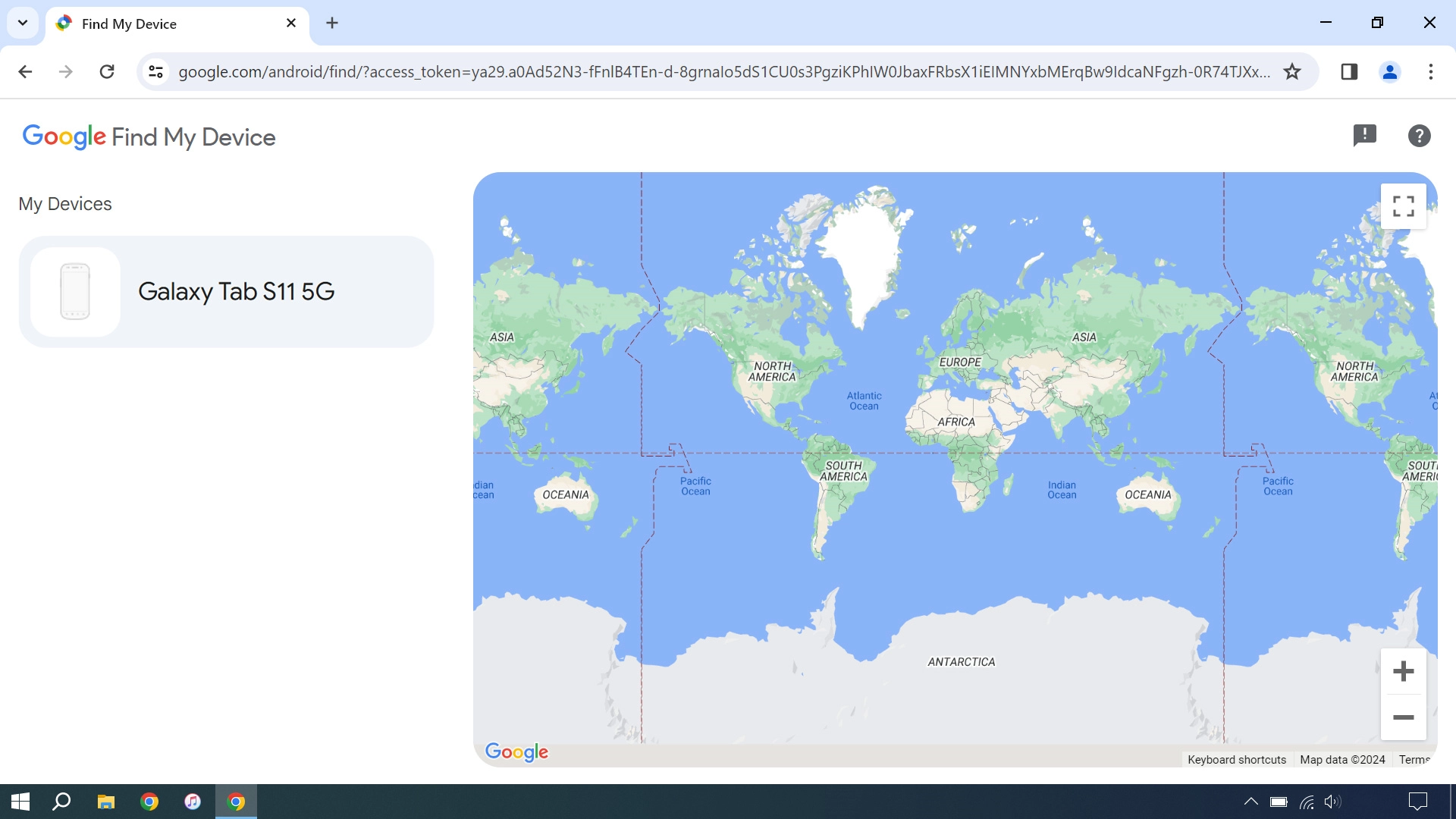 Click the required device.