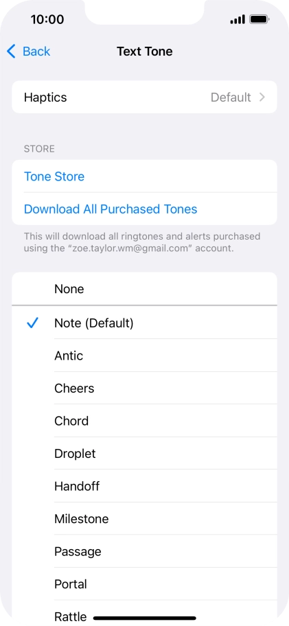 Press the required message tones to hear them.