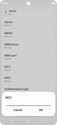 Key in 234 and press OK.