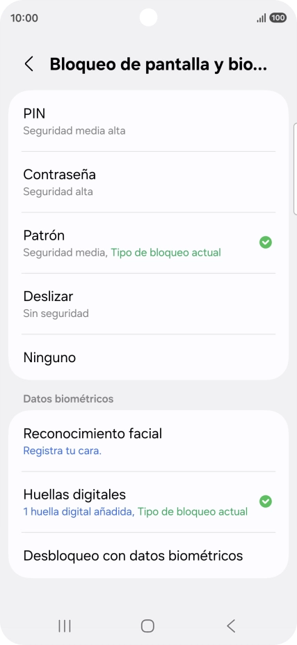 Pulsa Ninguno.
