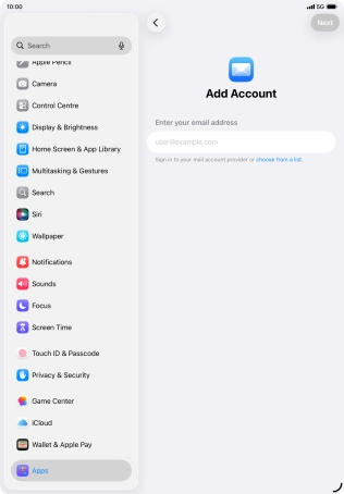 Press the field below 