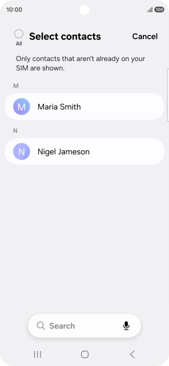 Press the field above 