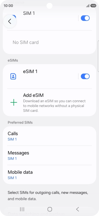 Press the Home key to return to the home screen.