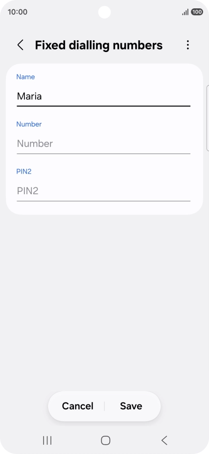 Press Number and key in the required phone number.