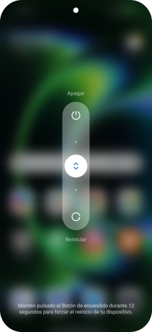 Pulsa el círculo y arrástralo hacia arriba.