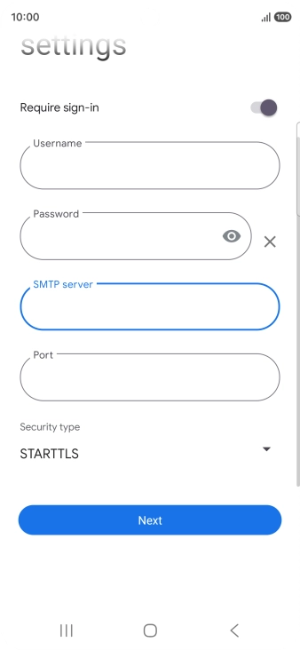 Press the field below 