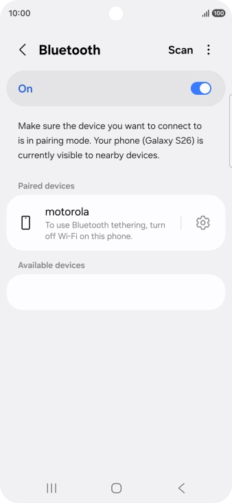 Press the Home key to return to the home screen.