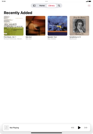 Press the iPad icon.