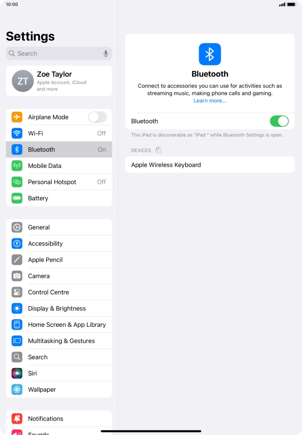 Slide your finger upwards starting from the bottom of the screen to return to the home screen.