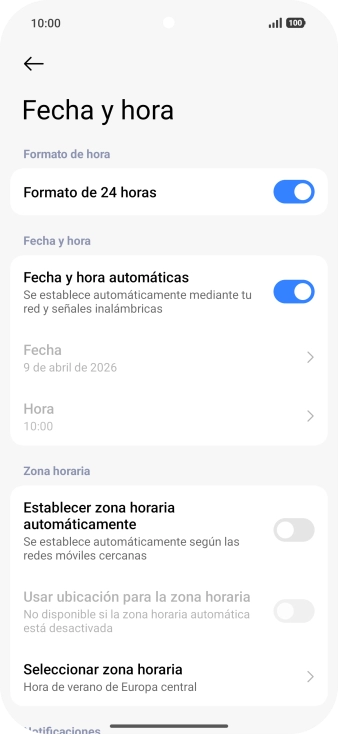 Pulsa el indicador junto a 
