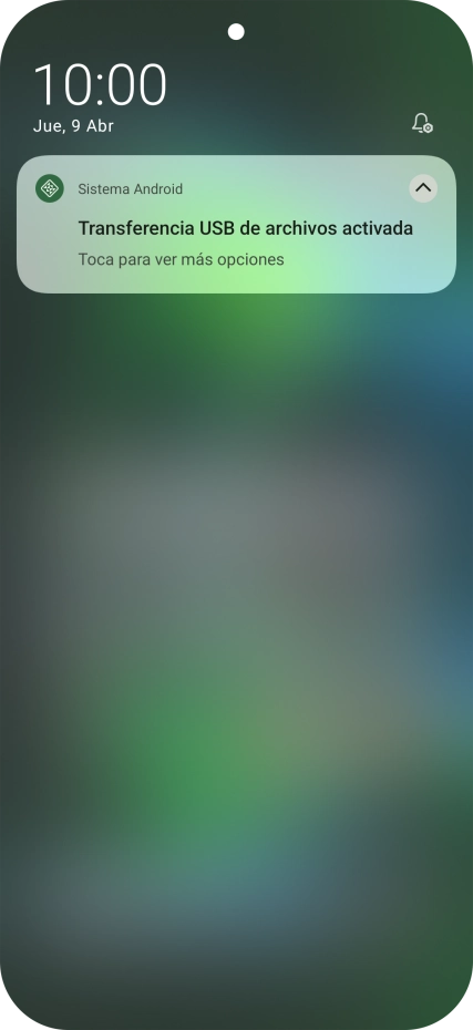 Pulsa Toca para ver más opciones.