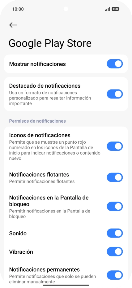 Pulsa el indicador junto a 