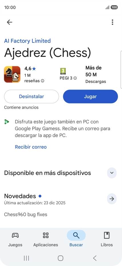 Pulsa Desinstalar.