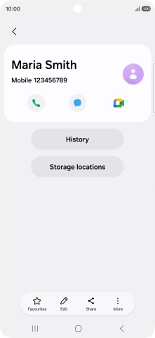 Press the Home key to return to the home screen.