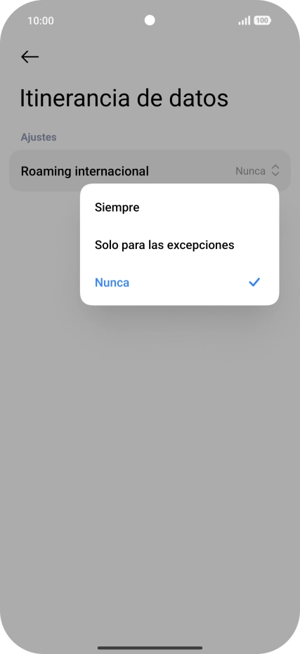 Pulsa el ajuste deseado para activar o desactivar la función.