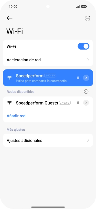 Desliza el dedo hacia arriba desde la parte inferior de la pantalla para terminar y volver a la pantalla de inicio.
