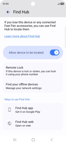 Press the Home key to return to the home screen.