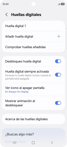 Pulsa los ajustes deseados para activarlos o desactivarlos.