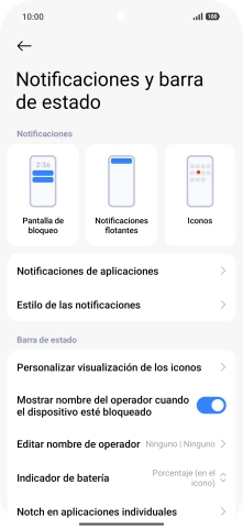 Pulsa Notificaciones de aplicaciones.