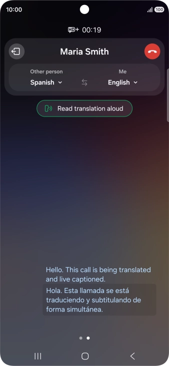 Follow the instructions on the screen to select the required language settings and use the function.