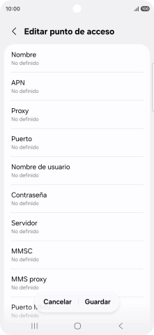 Pulsa Nombre.
