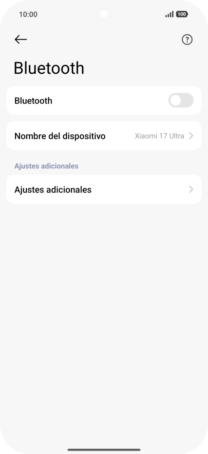 Pulsa el indicador junto a 